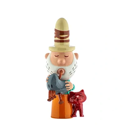 Image of Alessi AGJ01 10 Figurine in Porcelain. Hand Decorated, Multicolour