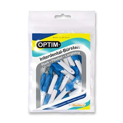 Image of OPTIM Interdental Brushes Pack of 16 Blue 0.6 mm Size 3