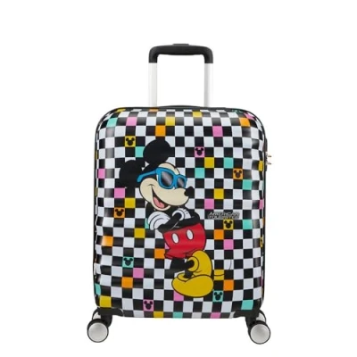 Image of American Tourister Spinner Disney Wave Breaker Mickey Check 55 Unisex Adults, Check, 55, CASE