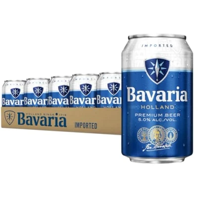 Image of Bavaria Premuim Lager 5% ABV 24 x 330ml Cans