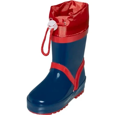 Image of Playshoes Boy&#039;s Unisex Kids Basic Warmfutter Rain Boot, Navy, 4 UK Child
