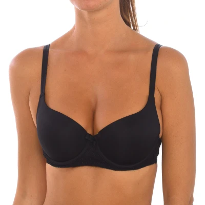 Image of Dim Womens SUBLIM wireless bra with three position closure 00CDO woman Black Polyamide Size 38C
