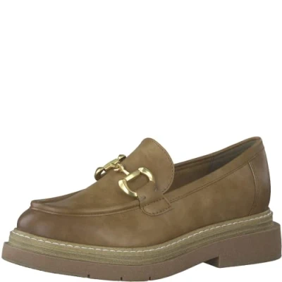 Image of MARCO TOZZI Women&#039; 2 24703 20 Loafer, Brown, 5 UK