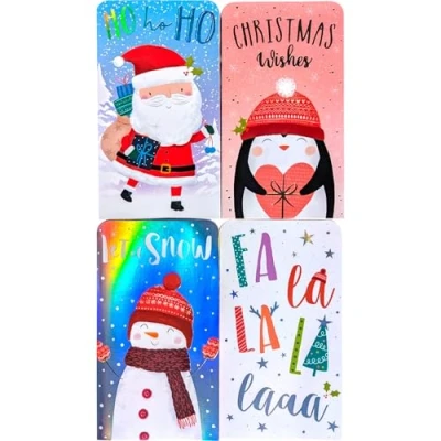 Image of YLAB 4 Kids Christmas Money Wallets &amp; Envelopes Foil Characters