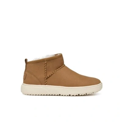 Image of Geox Theleven GIRL Classic ankle boots for kids, Size: 1, Whisky High quality imitation leather