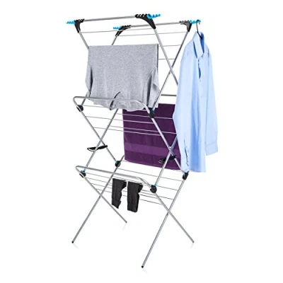 Image of Minky 3 Tier Plus Clothes Airer, Silver