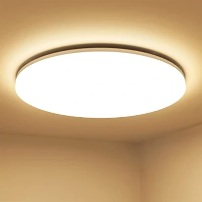 Image of Lepro 24W LED Ceiling Light, Waterproof IP54, Warm White 3000K, 200W Incandescent Bulb Equivalent, 2400lm Flush Mount Lighting Fitting for Bathroom, Bedroom, Kitchen, Hallway and More Ø28cm