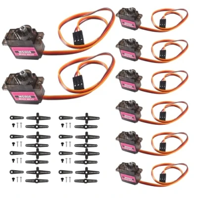 Image of Alinan 8pcs MG90S Servo Micro 180 9G Motor Geared for Smart Robot Car Plane Boat RC Helicopter