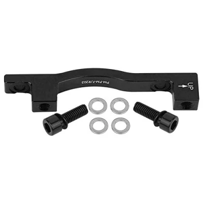 Image of VGEBY1 Bike Disc Adapter, Bicycle Brake Bracket Caliper Aluminium Alloy Cycling Mount with Bolts Washers for Mountain Bike(Black)