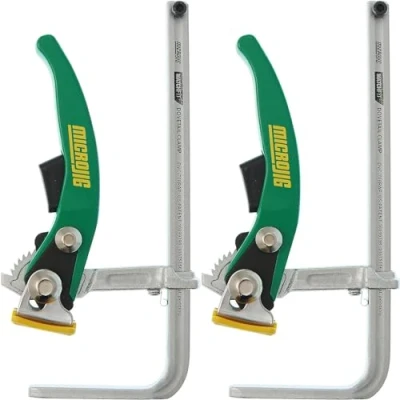Image of Microjig MatchFit DVC 700RAP Dovetail Ratchet Clamp AP Precision Clamping Tool with Anti Pivot Spring for Professional Jig Building and Woodworking Versatile (2 Pack)