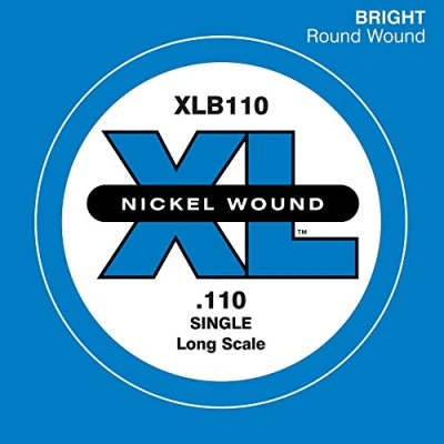 Image of D&#039;Addario .110 Long Scale Nickel Wound Single String for Bass Guitar