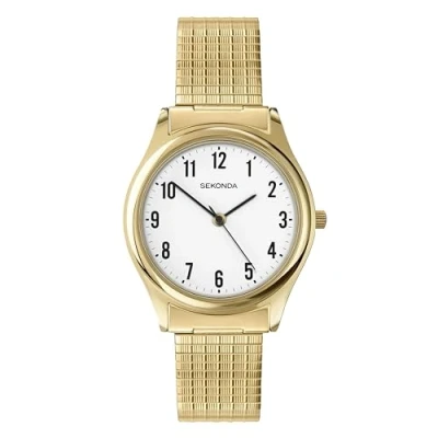 Image of Sekonda Model 3752.27 Gents Gold Plated Analogue Expander Watch