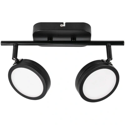 Image of Lindby spotlight Neros, black, 2 bulb, 31.5 cm, CCT, iron