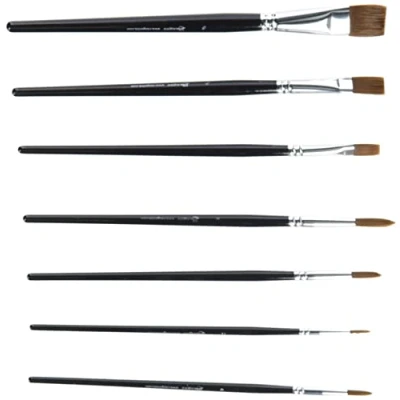 Image of Ranger Artist Brushes 7/Pkg, Other, Multicolour, 0.38 x 6.09 25.4 cm