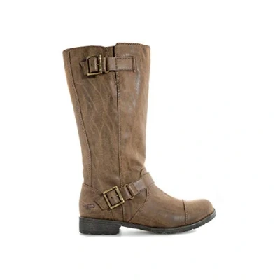 Image of Rocket Dog Women&#039;s Berry Biker Boots, Brown Heirloom, 3 UK