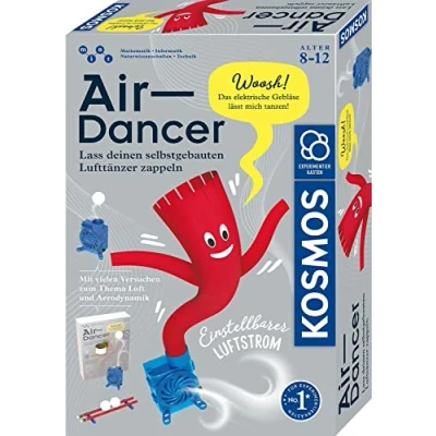 Image of KOSMOS 620882 Air Dancer Kit for with Blower Motor and Propeller, Funny Attempts to Aerodynamics, Experiment Box Children from 8 12 Years, Understanding Physics, Mint