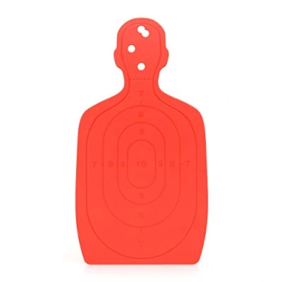 Image of Red Chopping Board Kitchen Cutting Novelty Target Practice Themed Plastic Non Stick Slip Easy Clean Dishwasher Safe 40 x 21.4cm