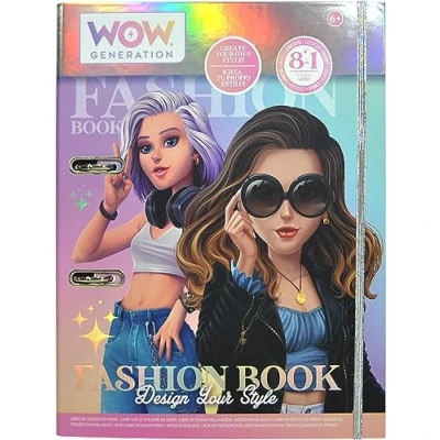 Image of WOW GENERATION Kids Girls Dress Up Deluxe Fashion Doll Designer Book Kit Set