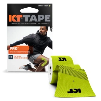Image of KT TAPE PRO, Pre cut, 20 Strip, Synthetic, Winner Green