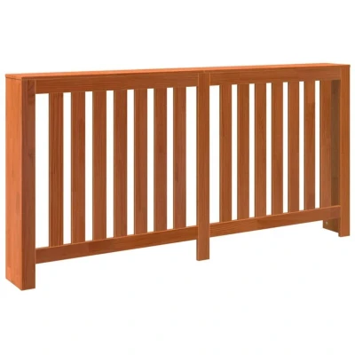 Image of vidaXL Radiator Cover Wax Brown 169x19x84 cm Solid Wood Pine