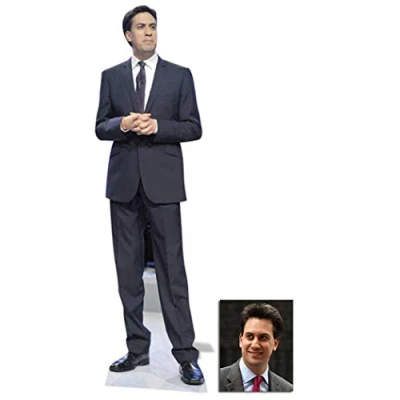 Image of Fan Pack Ed Miliband Lifesize Cardboard Cutout / Standee Includes 8x10 (20x25cm) Star Photo
