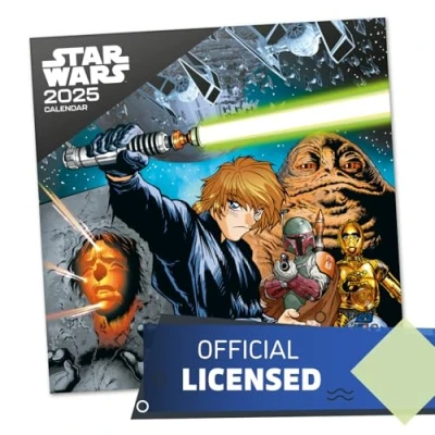 Image of Grupo Erik Star Wars Wall Calendar 2025 12&quot; x Square 2025, Planner Family Gifts