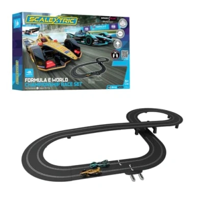 Image of Scalextric Racing Track Sets for Kids Spark Plug Formula E Speed Electric Race Tracks Boys &amp; Girls 5+, Slot Car 1:32 Scale Mini Sets, Birthday Gifts