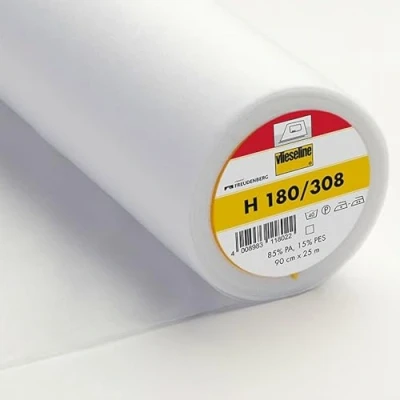 Image of Plush Addict Ultra Soft Light Iron On Interfacing Equivalent to Vlieseline/Vilene H180 Sewing, Dressmaking, DIY Crafts and Accessories White 3 Metre
