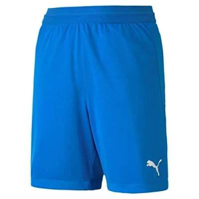 Image of PUMA Teamfinal 21 Knit Shorts Jr Knitted Electric Blue Lemonade, 164