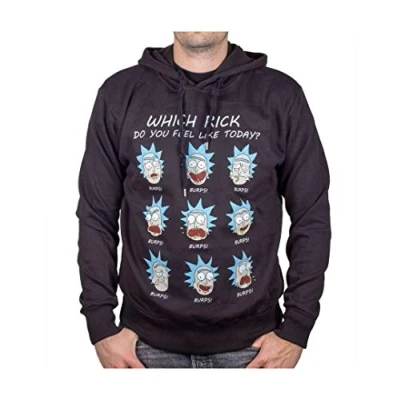 Image of cotton division Men&#039;s Merimodsw007 Hooded Sweatshirt, Black, XXL