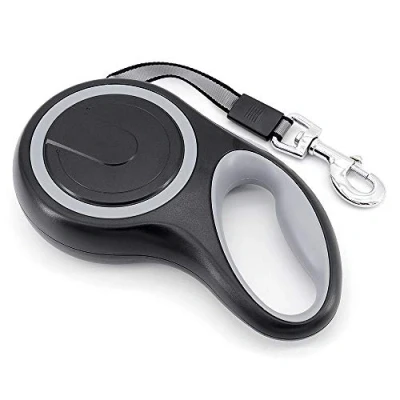 Image of MoYouno 8M Long Retractable Dog Leash 110lbs, Heavy Duty Pet Lead Durable Automatic Extendable Training Up to 50KG, Grey