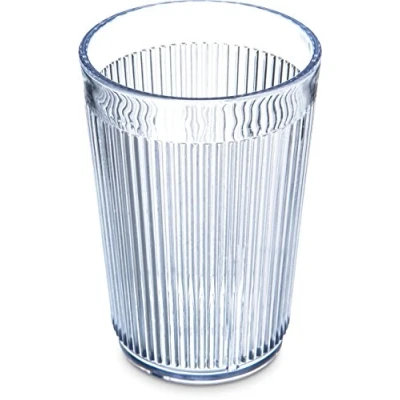 Image of Carlisle FoodService Products CFS 400807 Crystalon Stackable SAN Tumbler, 8.3 oz. Capacity, Clear