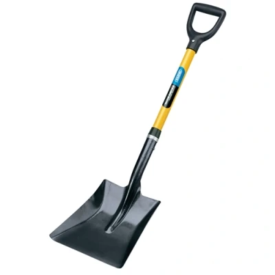 Image of Draper Fibreglass Shafted Square Mouth Builders Shovel