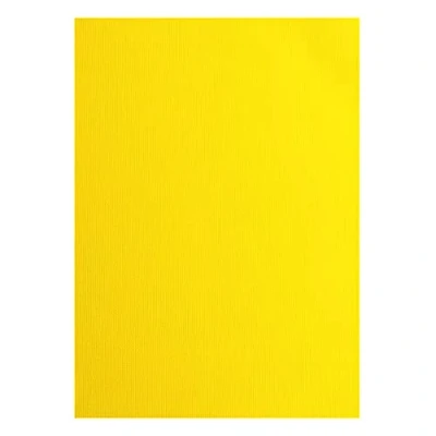 Image of Florence Cardstock Textured Coloured Card Making Supplies A4 Yellow 10 Sheets Paper for Scrapbooking, Making, Die Cutting and Crafts 216 GSM Lemon
