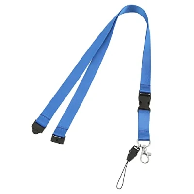 Image of LICQIC 1 Pcs Neck Lanyard Strap, Lanyards for with Safety Breakaway, Holding a ID Card, Pass Card Badge, Keys or Cell Mobile Phone (Blue)