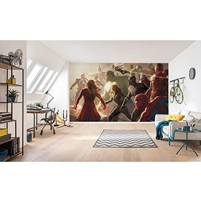Image of Komar Marvel IADX10 077 Non Woven Photo Wallpaper Avengers Final Battle Size: 500 x 280 cm (Width Height) Superheroes/Children&#039;s Room