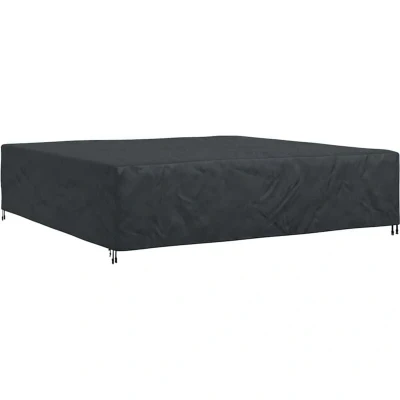 Image of vidaXL Outdoor Furniture Cover Black 300 x 70 cm 210D