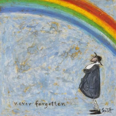 Image of ArtPress Sam Toft Single Sympathy Greeting Card, Never Forgotten (15 x 15cm)