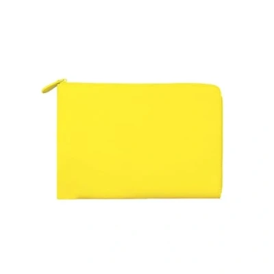 Image of Xoopar Recycled Leather Tablet Case 270 x 180 25 mm Ideal for Protecting and Carrying Your Computer or in All Safety INE Yellow