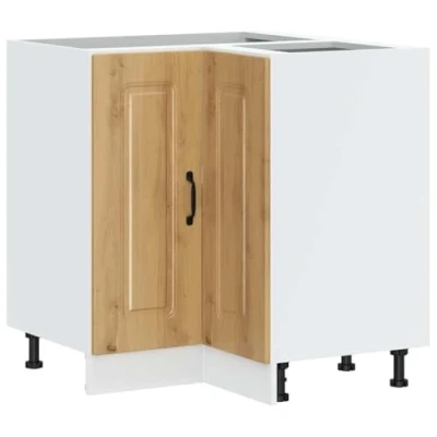 Image of vidaXL kalmar kitchen corner base cabinet engineered wood artisan oak
