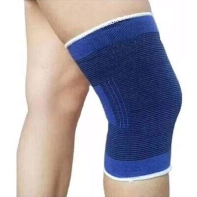 Image of New Elastic Blue Knee Support Pad Brace Arthritis Sleeve Bandage Wrap