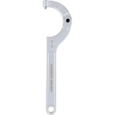 Image of Kennedy Adjustable C Spanner, Chrome Vanadium Steel, 370mm Length, 80 120mm Jaw Capacity