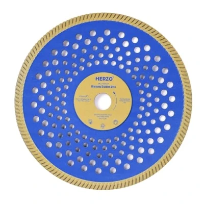 Image of HERZO Diamond Cutting disc 230 mm, Saw Blade for Porcelain Tiles Granite Marble Ceramics