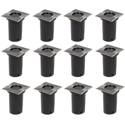 Image of vidaXL Outdoor Ground Lights 12 pcs Square