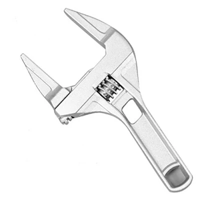 Image of Sehfupoye Adjustable Wrench Large Opening Bathroom Spanner Wrenches Wide Jaw 6 68mm Aluminum Alloy Shank Plumber Hand Tool