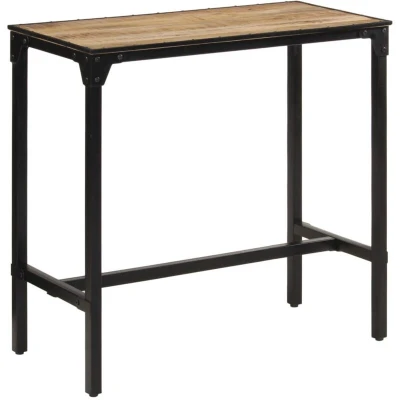 Image of vidaXL Bar Table 110x55x107 cm Solid Rough Wood Mango