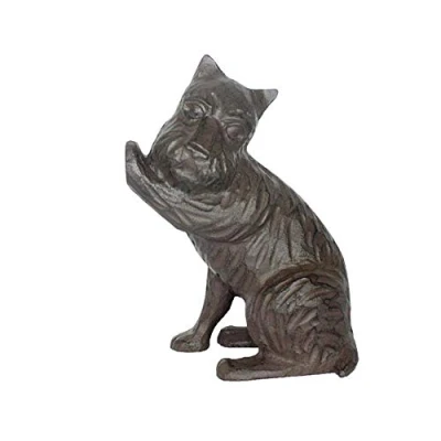 Image of Sport Tent Cast Iron Door Stopper Decorative Dog Cat Mouse Doorstop (Dog)