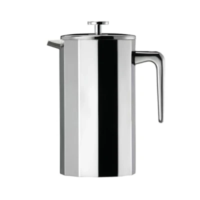 Image of Elia Double Wall 12 Sided Stainless Steel Walled Insulated 6 Cup Cafetiere 0.8 Litre