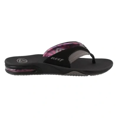 Image of Reef Women&#039;s Fanning Flip Flop, Black Grey, 5 UK