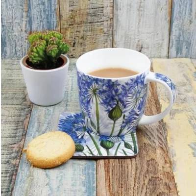 Image of Emma Ball Caroline Cleave Bone China Mug with Gift Box 350ml Agapanthus
